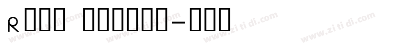 Rany medium字体转换